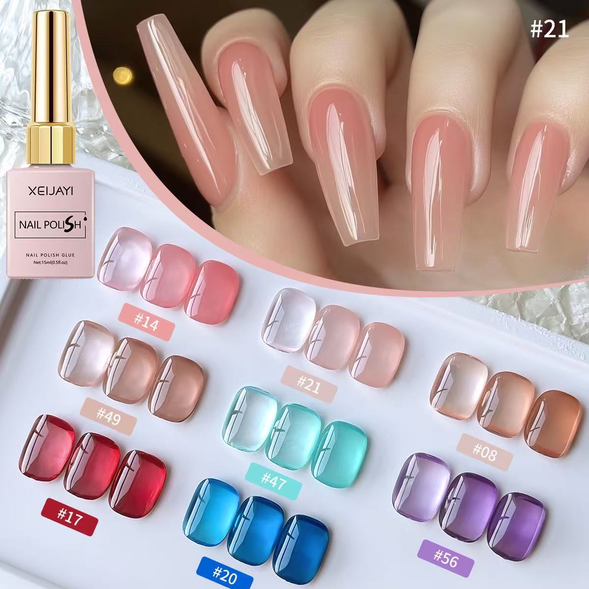Uv Lamp Nail Resin - Kit smalto gel 8 colori Smalto
