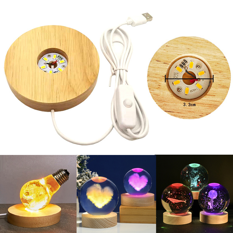 Resin Art And Wood - Espositore artistico in resina Base per