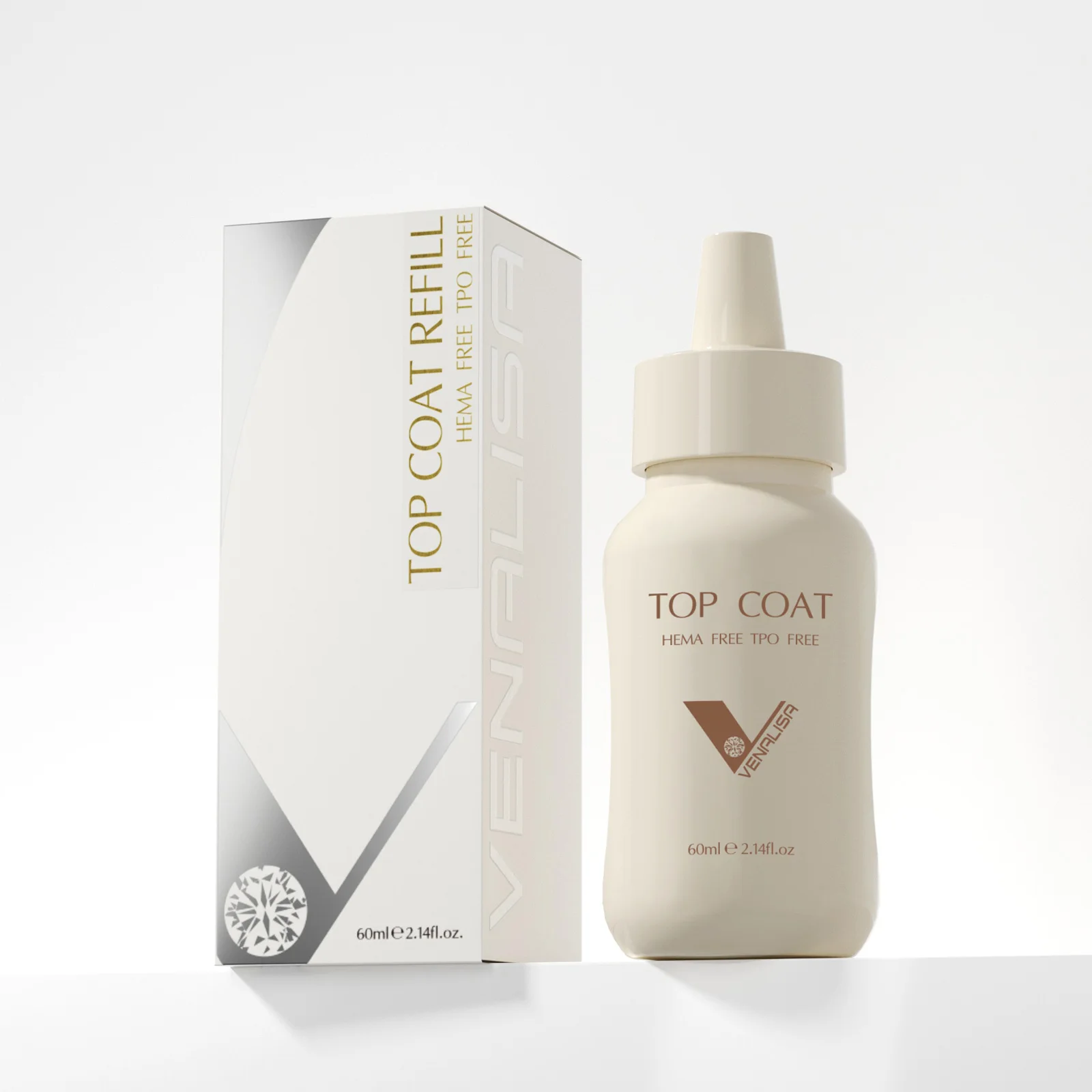 Uv Lamp Nail Resin - 30/60ml Venalisa Diamante Ultra Lucido Top