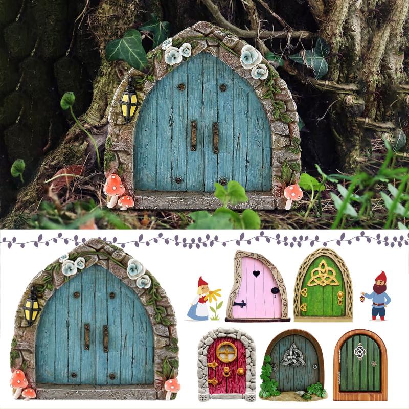 Resin Art And Wood - Porta delle Fate in Miniatura, Decorazione
