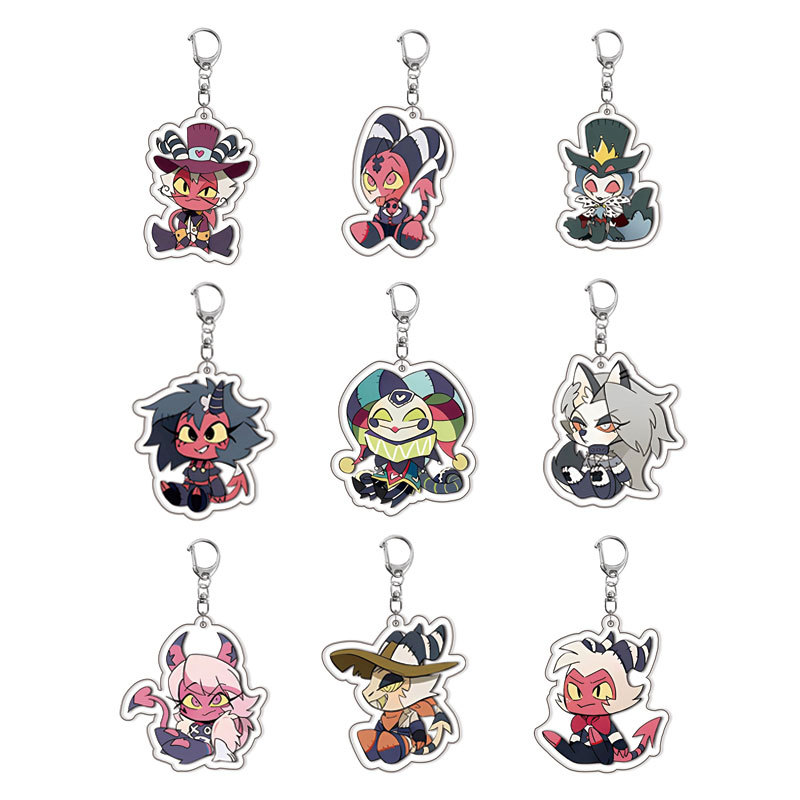 Resin Art Keychain - Nuovi Portachiavi in Acrilico Hazbin Hotel,