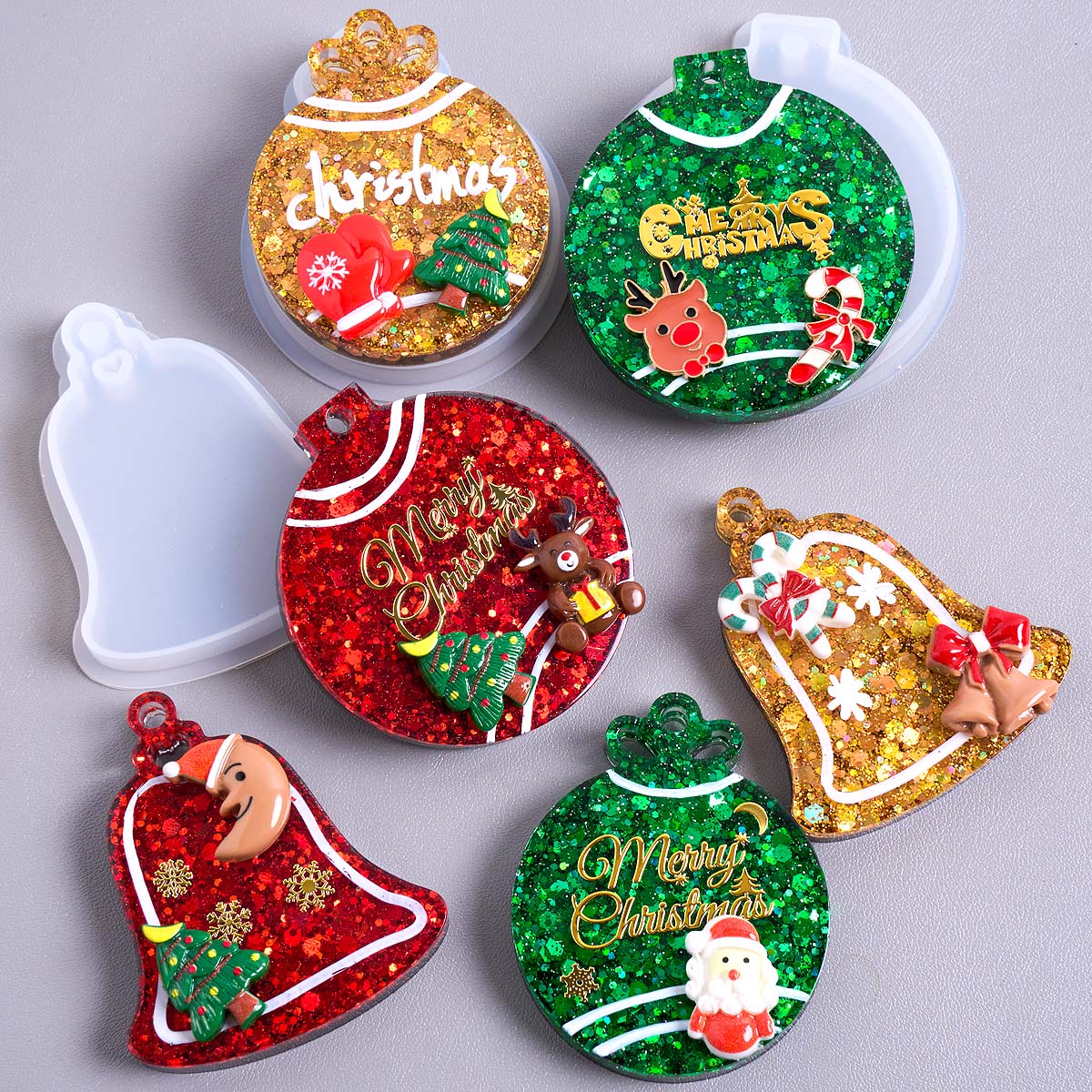 Resin Art Tools - Stampo in silicone con ciondolo etichetta