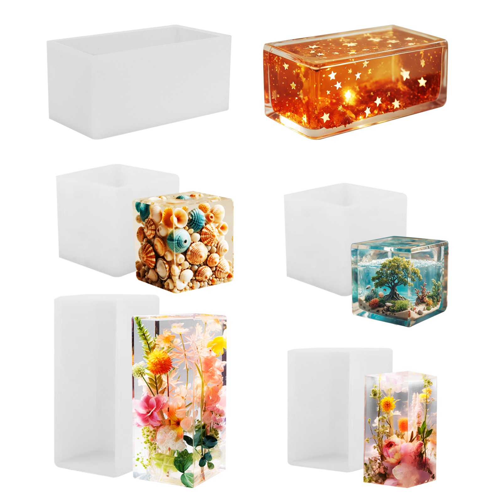 Resin Art Tools - Stampo in Silicone per Resina Epossidica,