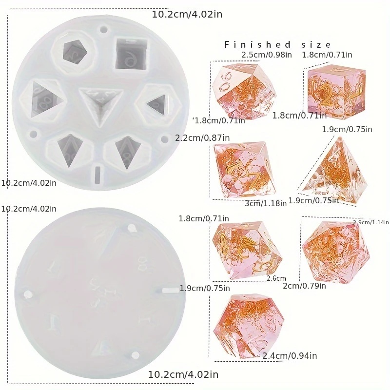 1 set di stampi in resina sili - Resin Art Tools recensione e prezzo