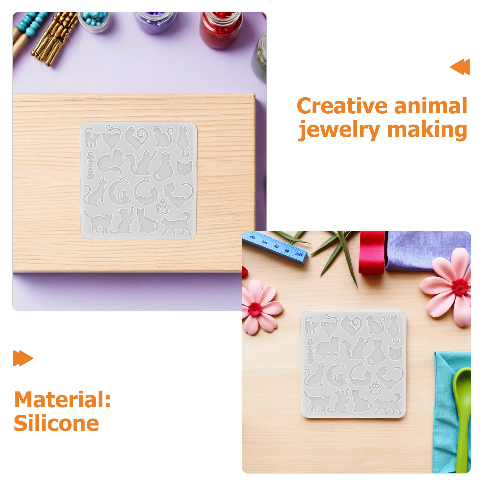 Stampo in silicone 3D a forma  - Resin Art Earrings Kit recensione e prezzo