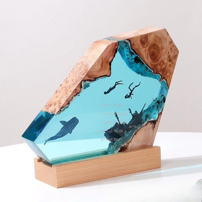 Lampada Notturna in Resina e L - Resin Art And Wood recensione e prezzo