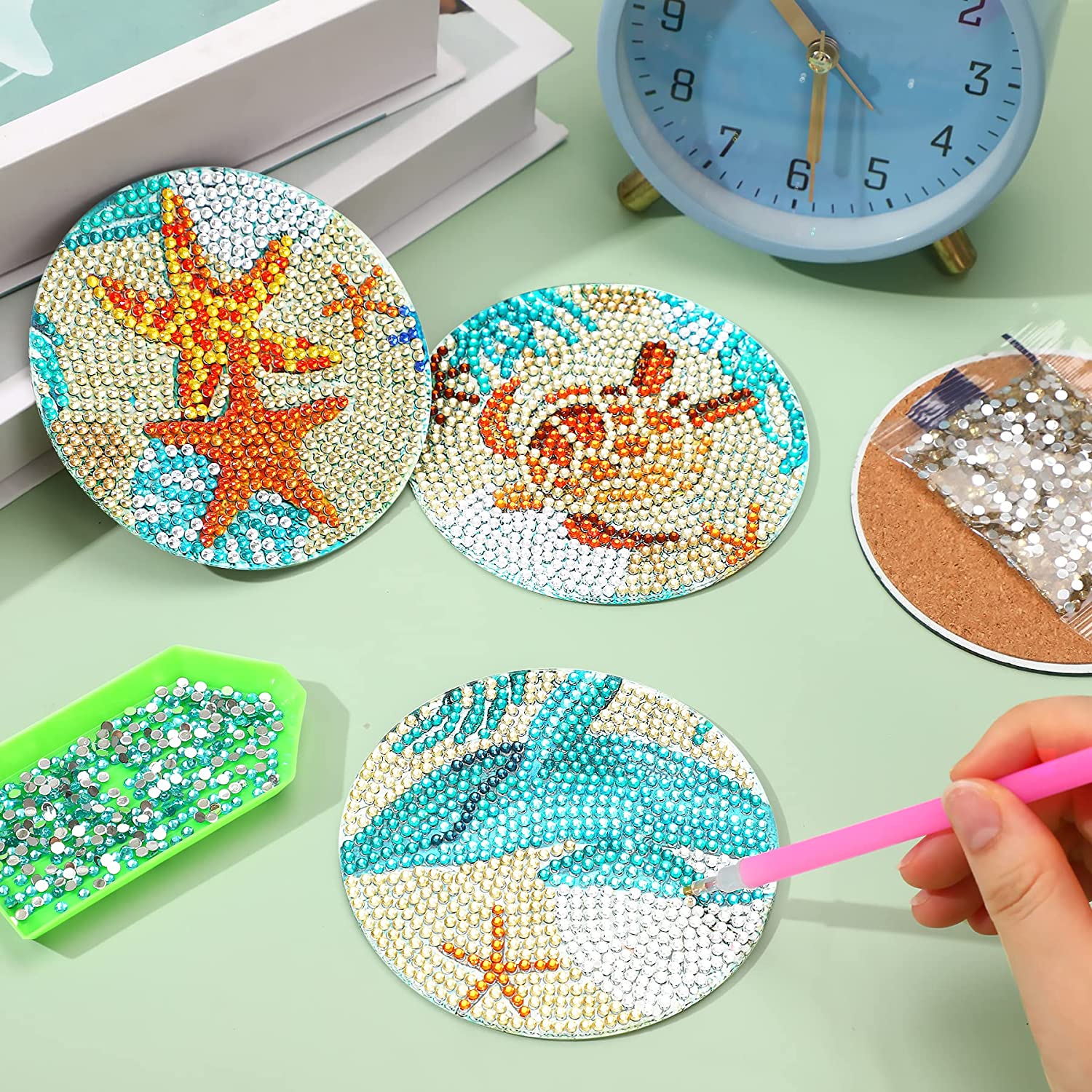 8 pz/set sottobicchieri per pi - Resin Art And Wood recensione e prezzo