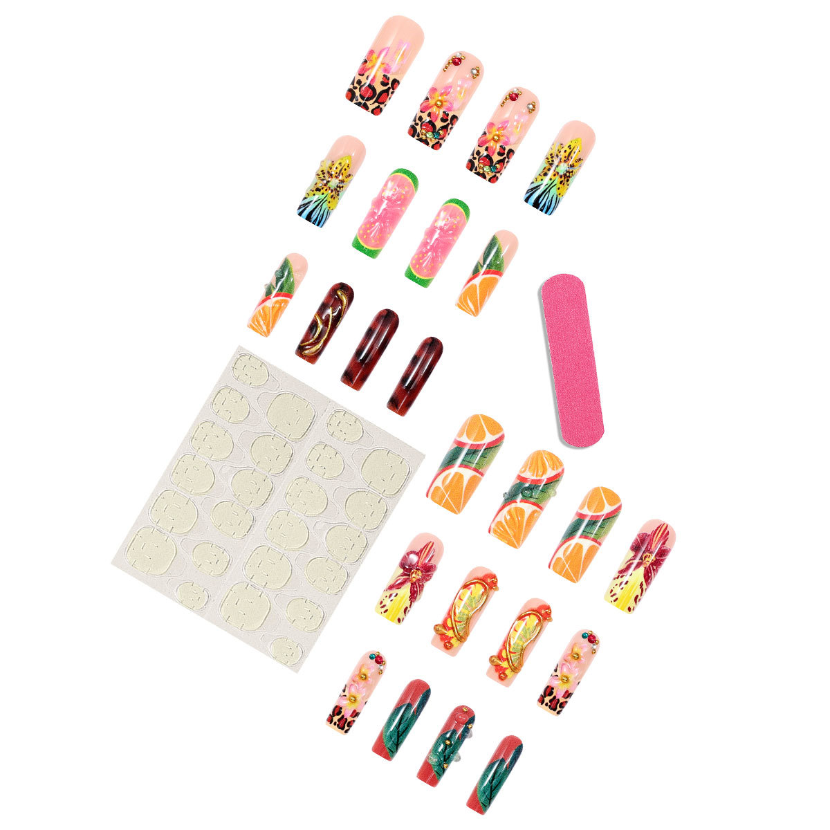 24 Pezzi Unghie Finte Lunghe Q - Resin Art Machine recensione e prezzo