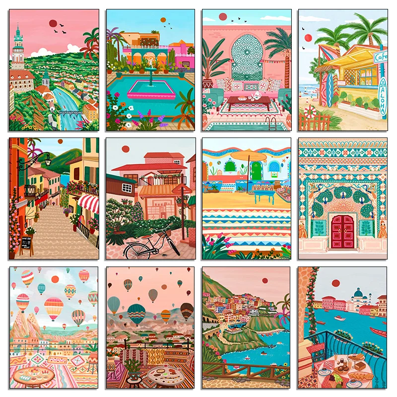 Poster di Viaggio con Paesaggi - Resin Art India recensione e prezzo
